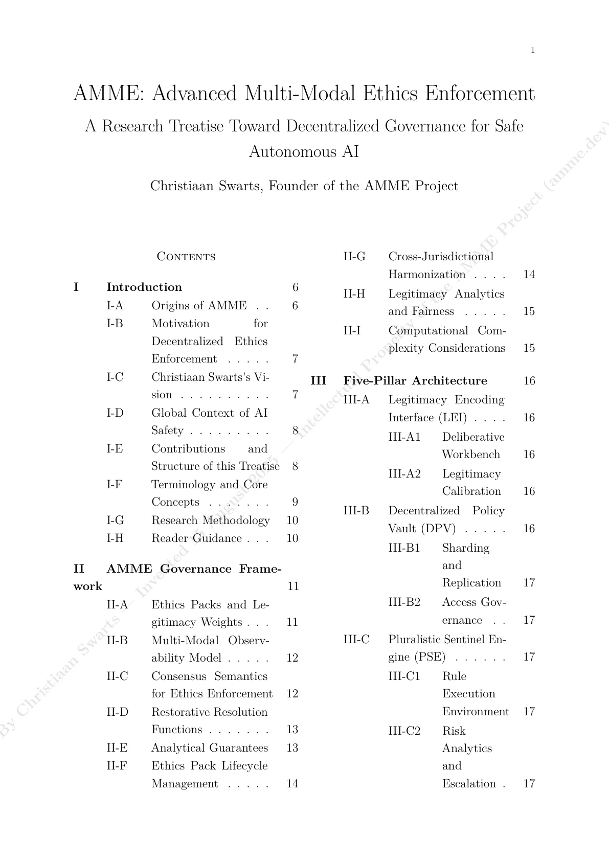 AMME thesis page 1 preview